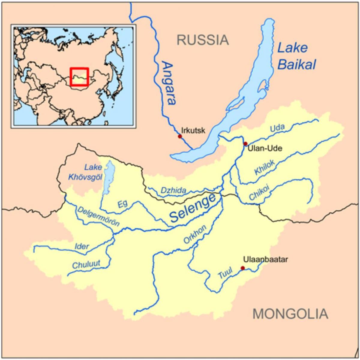 지도 몽골의 강