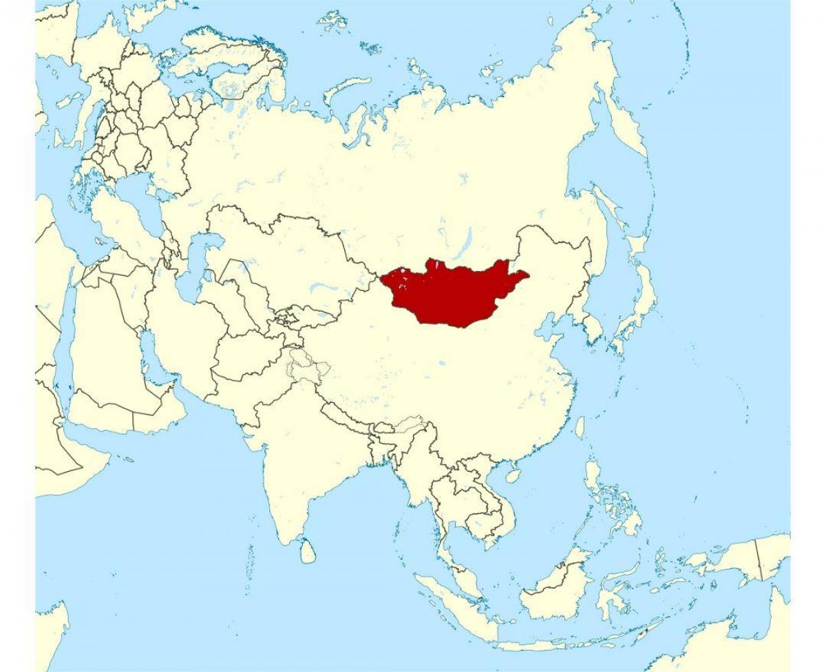 위치의 몽골에서는 세계 지도