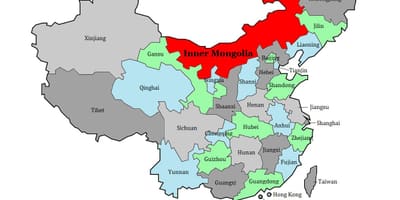 지도몽고 지역