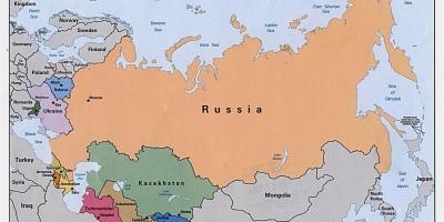 지도 러시아의 몽골