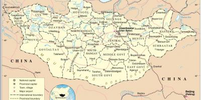 몽골 국가 지도
